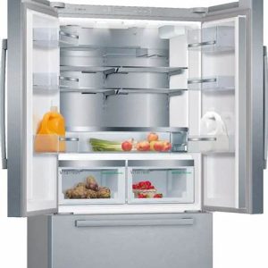 Bosch 800 Series 21 Cu. Ft. French Door Counter-Depth Smart Refrigerator in stainless steel finish
