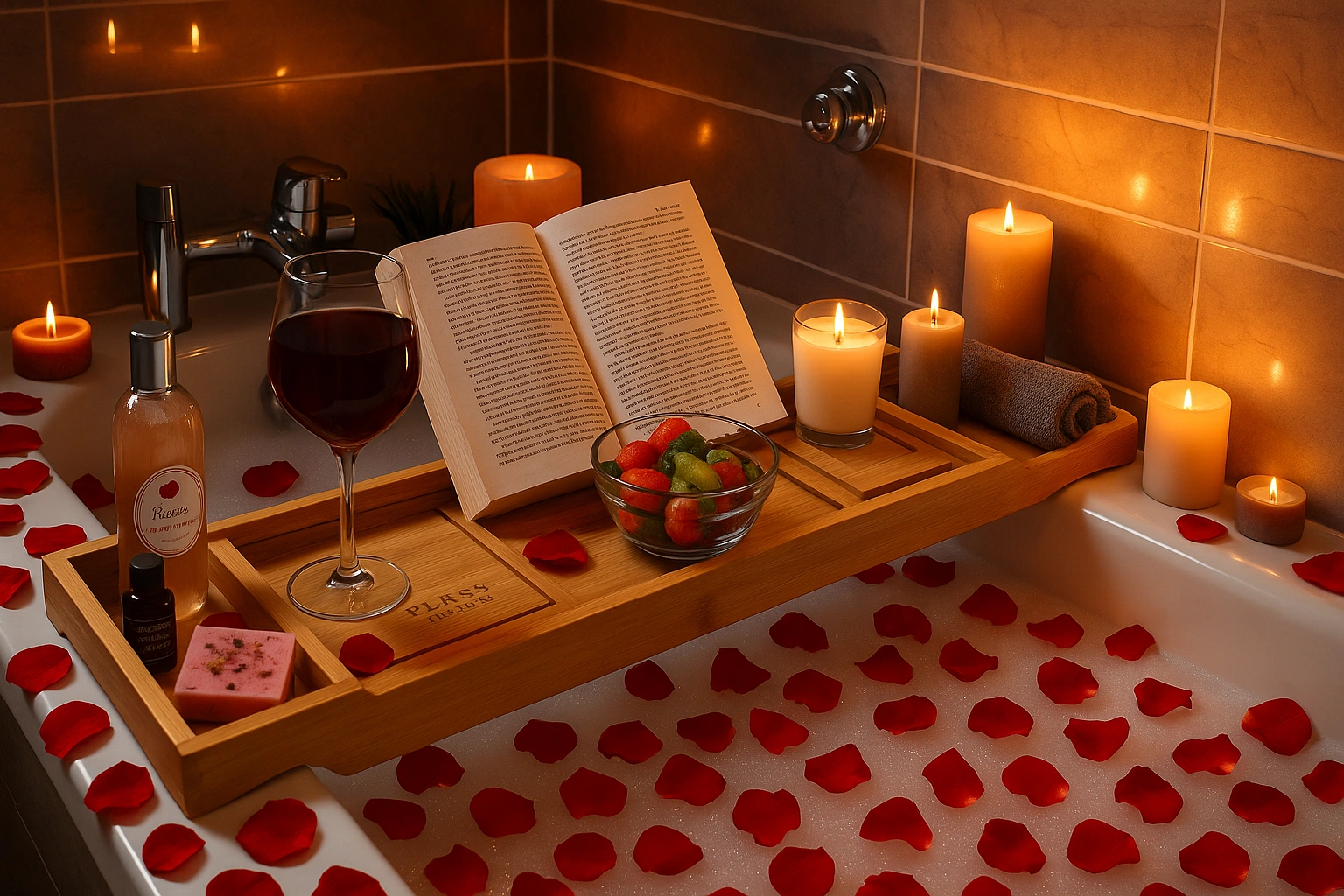Bamboo Bathtub Caddy Tray