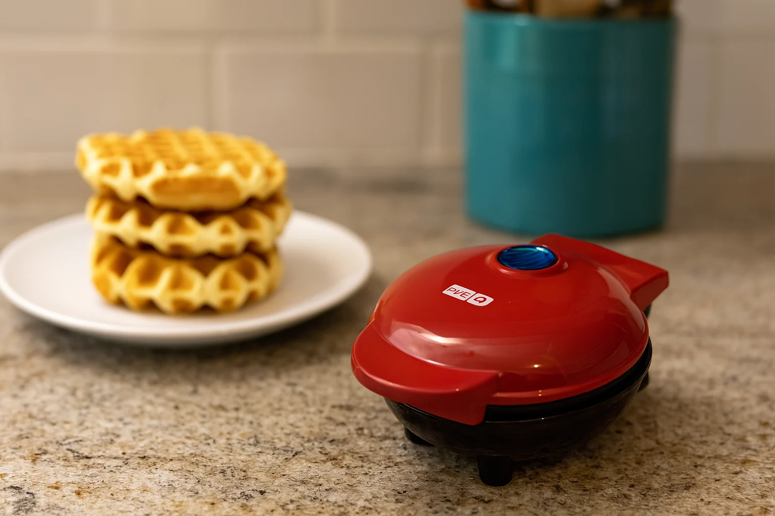 Red Dash Mini Waffle Maker – fun and affordable kitchen gift under $50