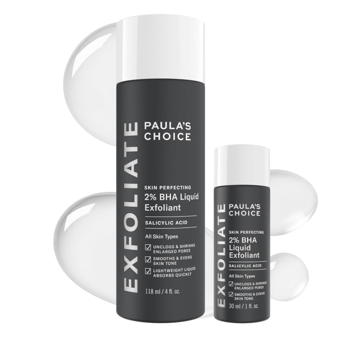 Best female beauty products Paula’s Choice 2% BHA liquid exfoliant for clear skin