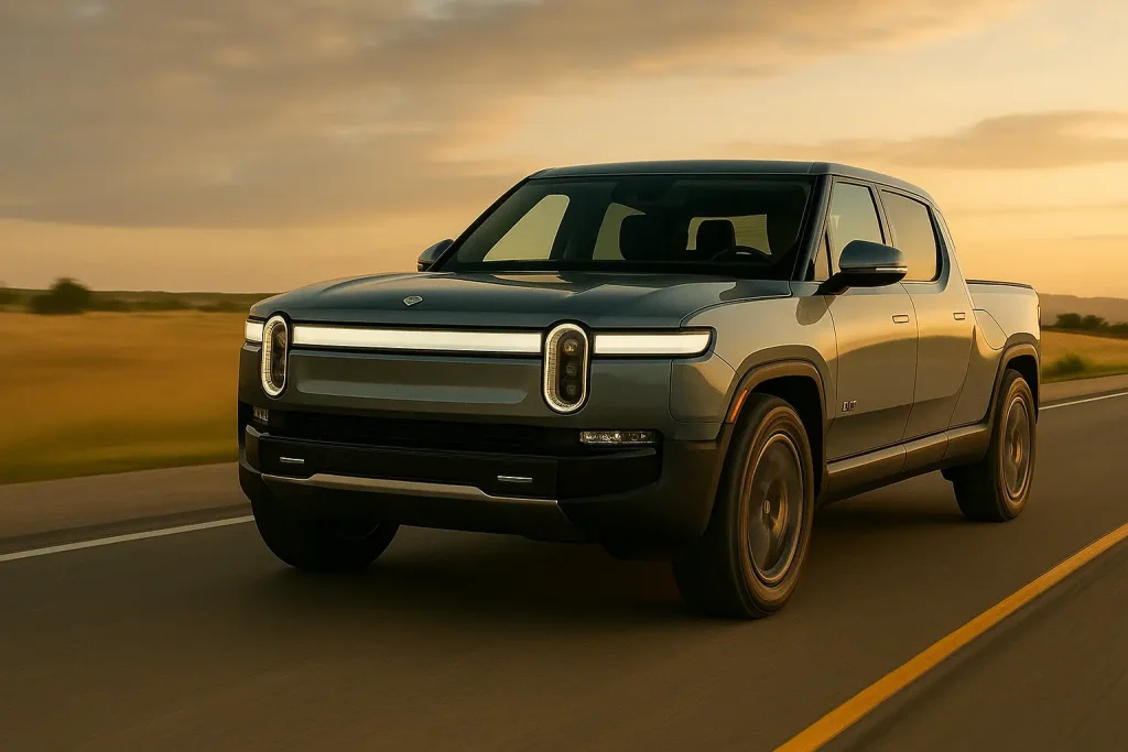 Rivian R1T electric pickup truck built for off-road and adventure