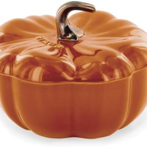 STAUB Ceramic Pumpkin Cocotte 16 oz Burnt Orange