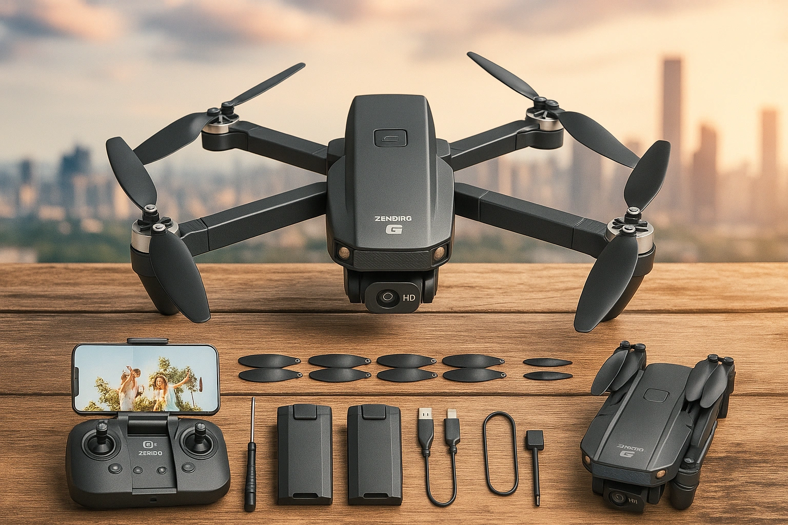 DEERC D10 – Best Drone for Beginners and Foldable Travel Option