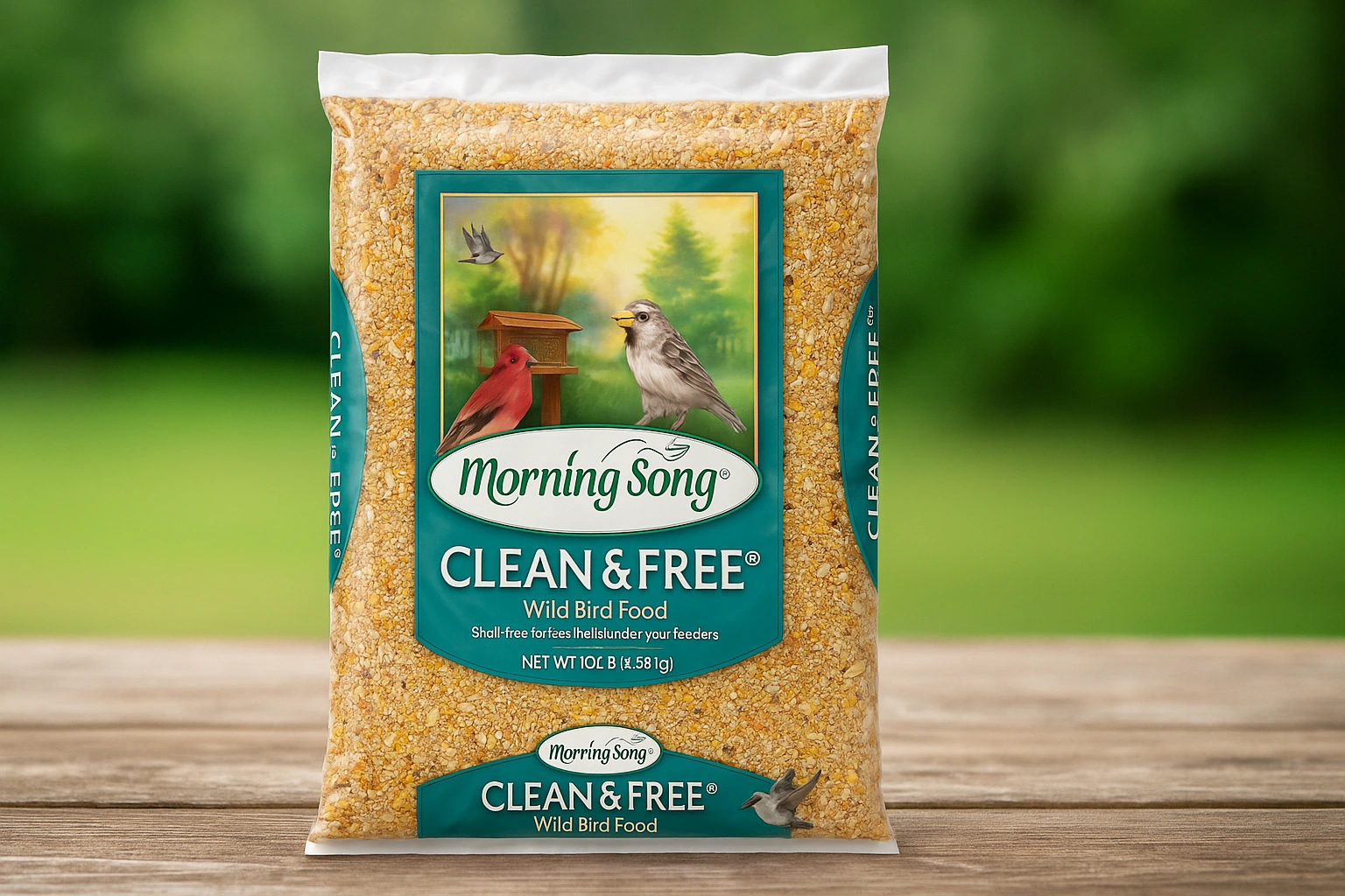Morning Song 11959 Clean & Free Shell Free Wild Bird Food, 10-Pound