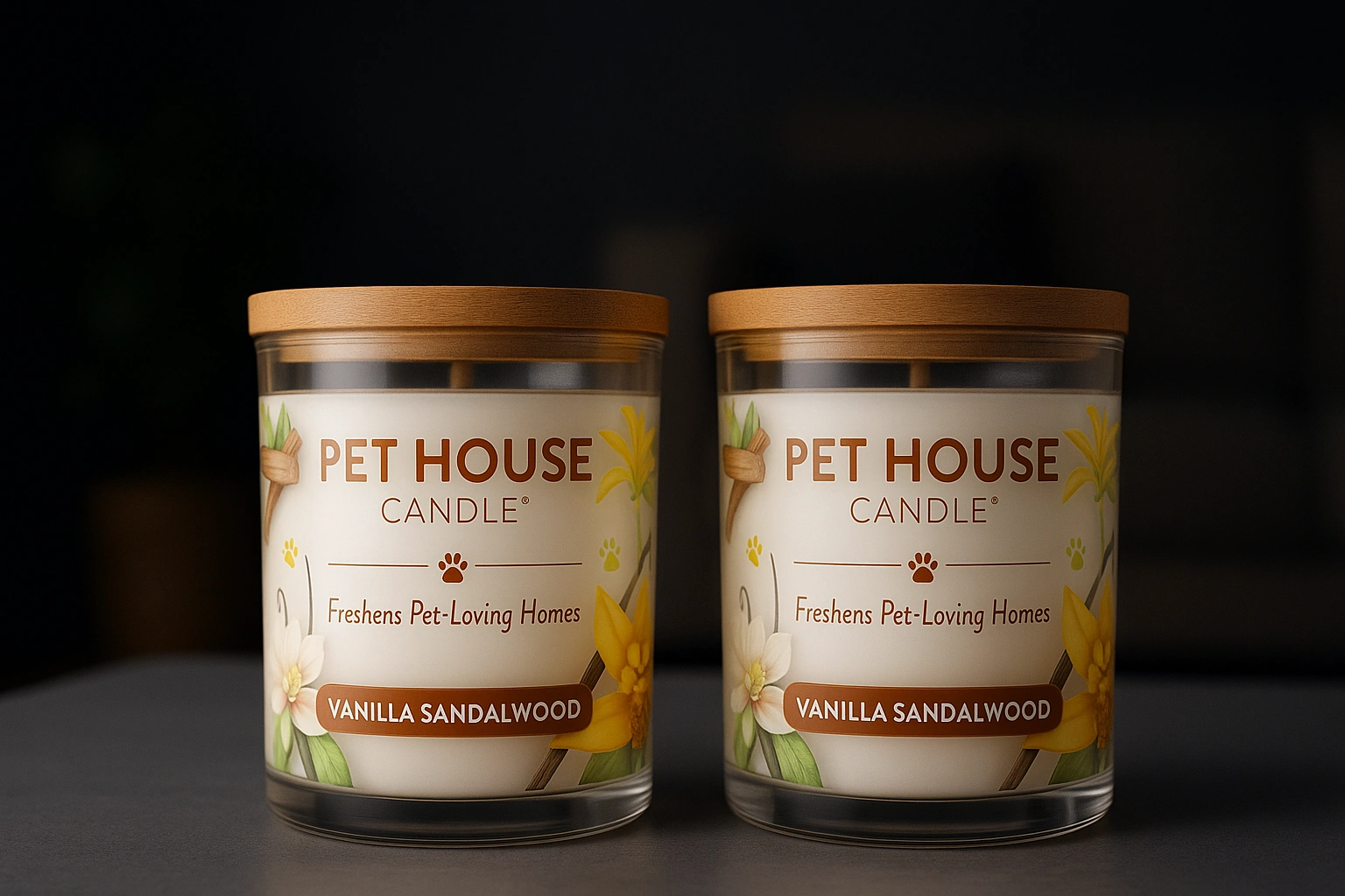 One Fur All Pet House Vanilla Candle (Soy Wax)
