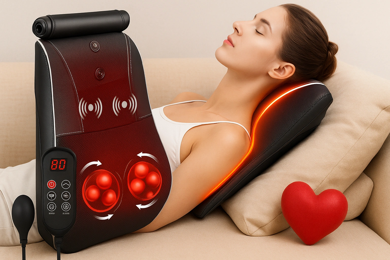 Shiatsu Neck and Back Massager with Heat