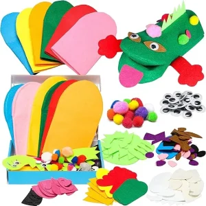 WATINC Creative Felt Story Board Puppets Set for Kids