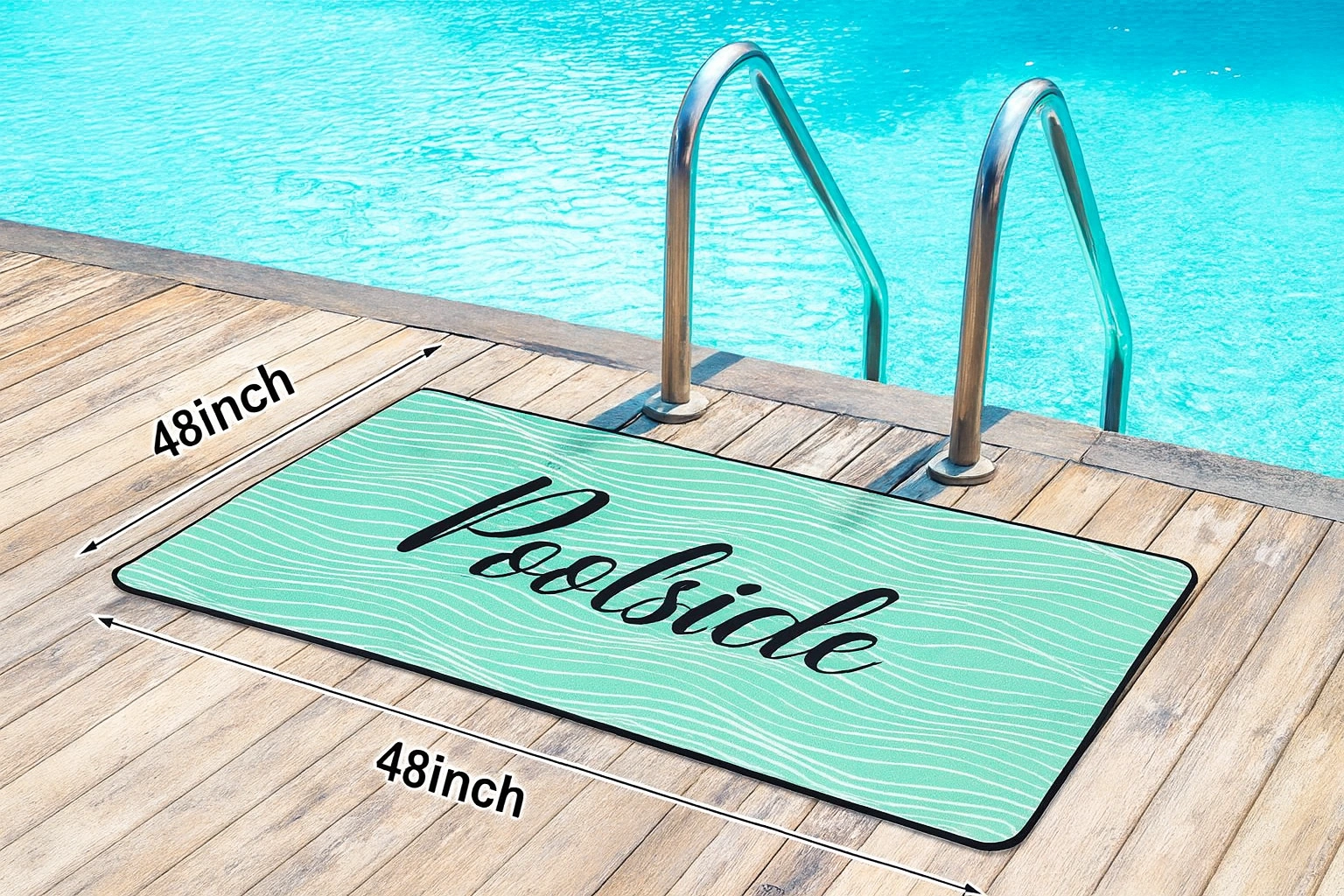 Non‑Slip Outdoor Pool Steps Mat