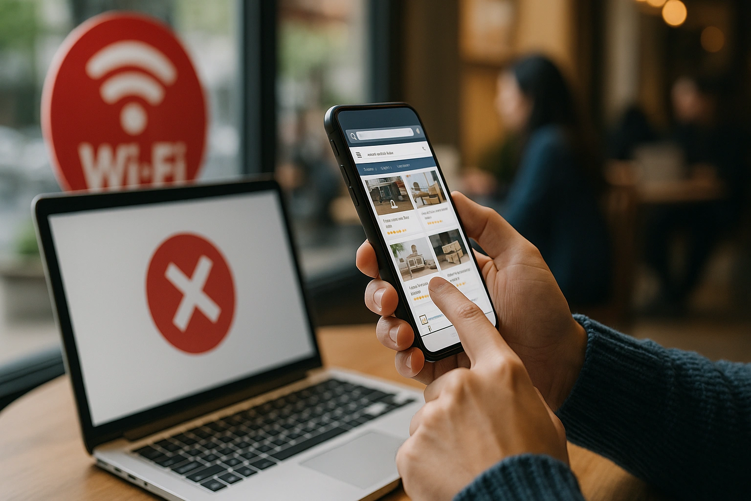 Avoid Public Wi-Fi When Shopping Online