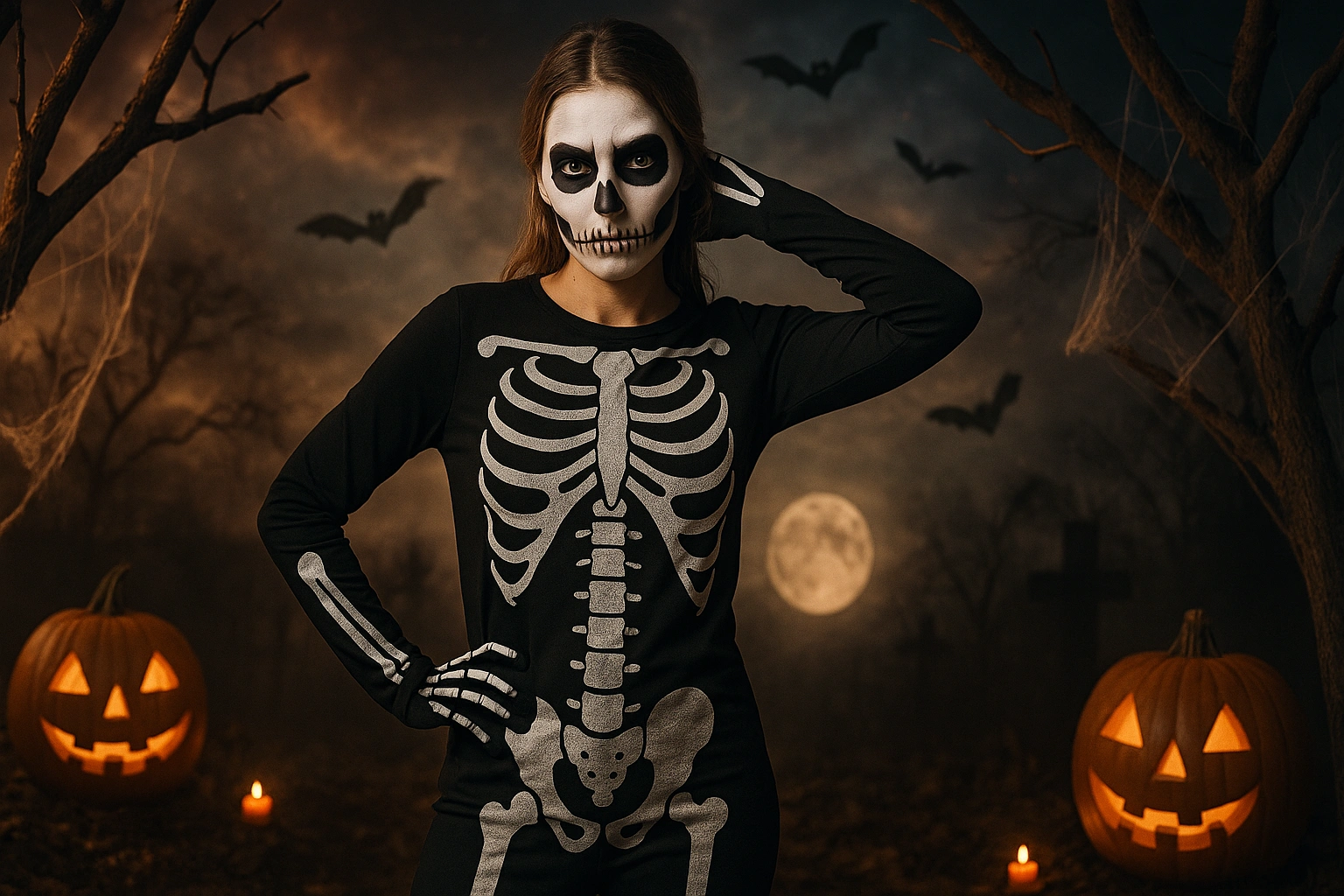 Skeleton DIY Halloween Costume