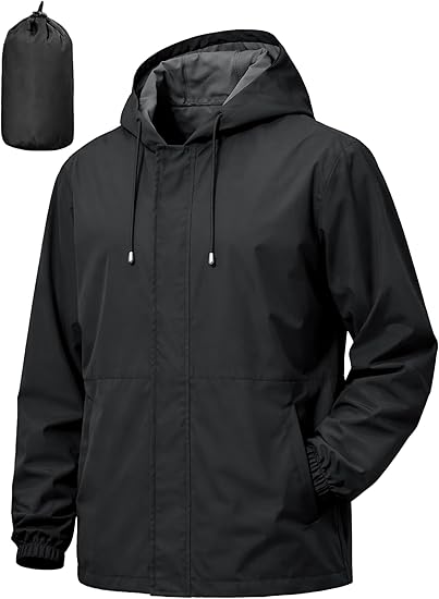Affordable waterproof rain jacket for men – Amazon Essentials