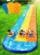 Sloosh Triple Water Slide with 3 BodyBoards, 22.5FT Lawn Water Splash Slip and Slide Summer Toy Splash Pad