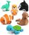Tub Works® Marine Mold-Free Bath Toys – 6 Pack, Moisture Sealed, Squeezable & Easy-Grip, Sea Animals